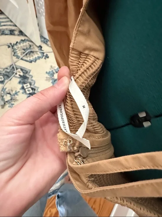 By Anthropologie Long-Sleeve Square-Neck Poplin Mini Dress - Picture 5 of 6